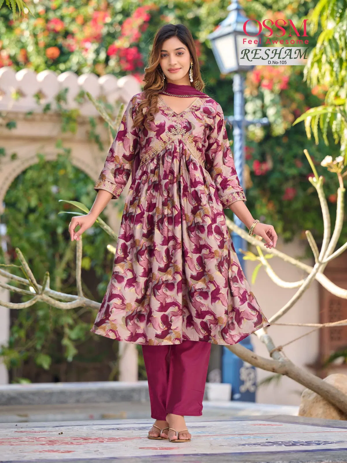 Ossm Resham Vol 1 Festive Wear Wholesale Anarkali Suits Catalog